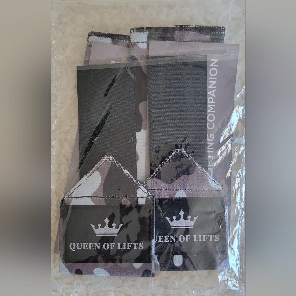 New TECEUM 12" Black Camo Wrist Wraps Queen of Lifts Camouflage Lifting Straps.